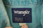 Vintage 1990s Wrangler X Long Tails Western Button Up Shirt Mens L