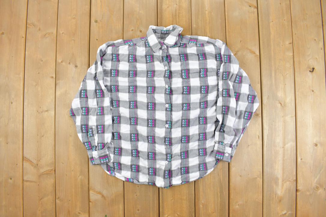 Vintage 1990s Marilyn Patterned Button Up Shirt