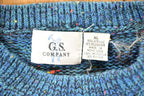 Vintage 1990s GS Company Cable Knit Crewneck Sweater Men's XL