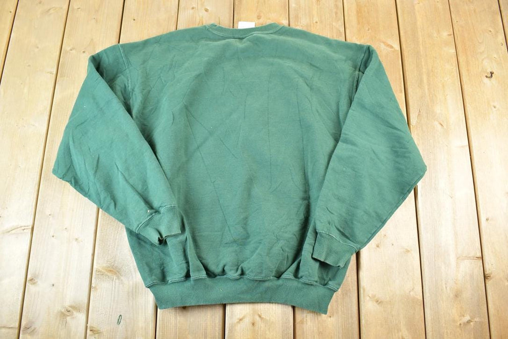 Vintage 1990s Cayuga Feather Logo Souvenir Heavyweight Crewneck Sweatshirt