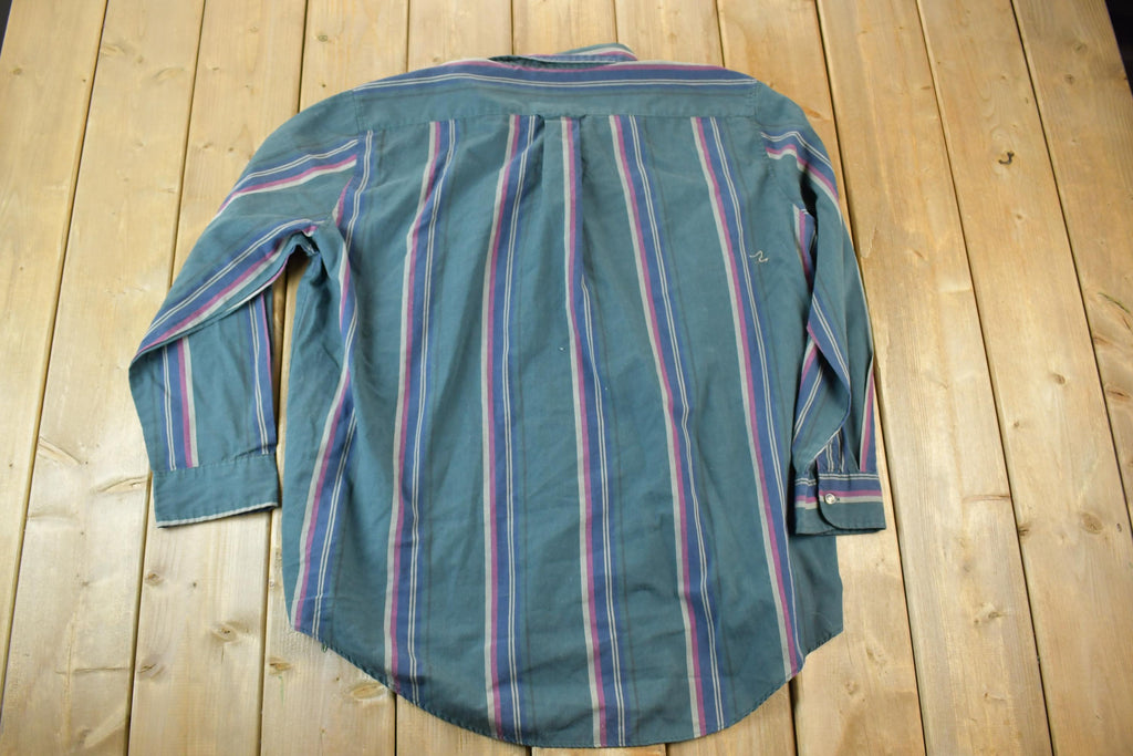 Vintage 1990s McGregor Striped Button Up Shirt