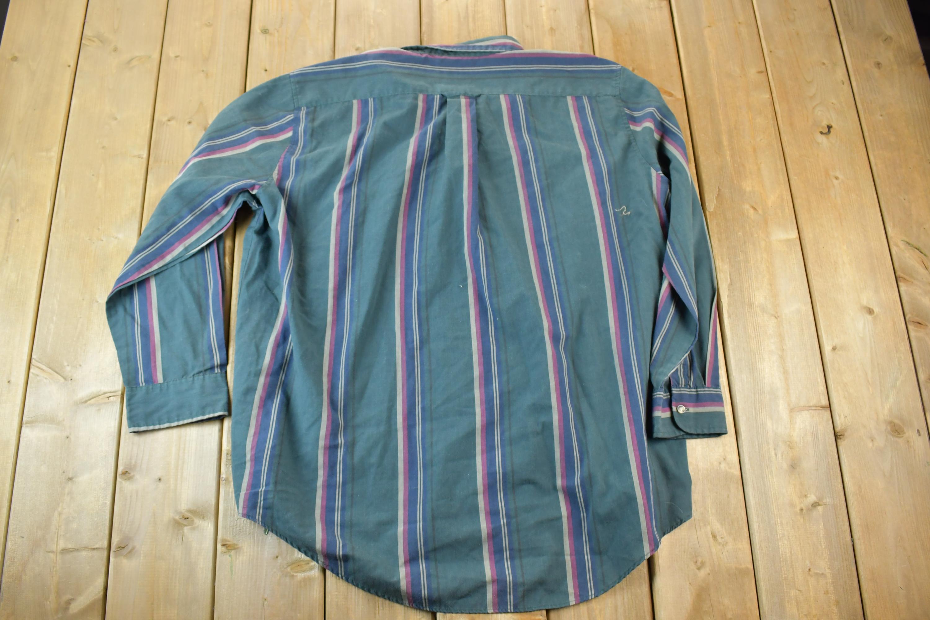 Vintage 1990s McGregor Striped Button Up Shirt