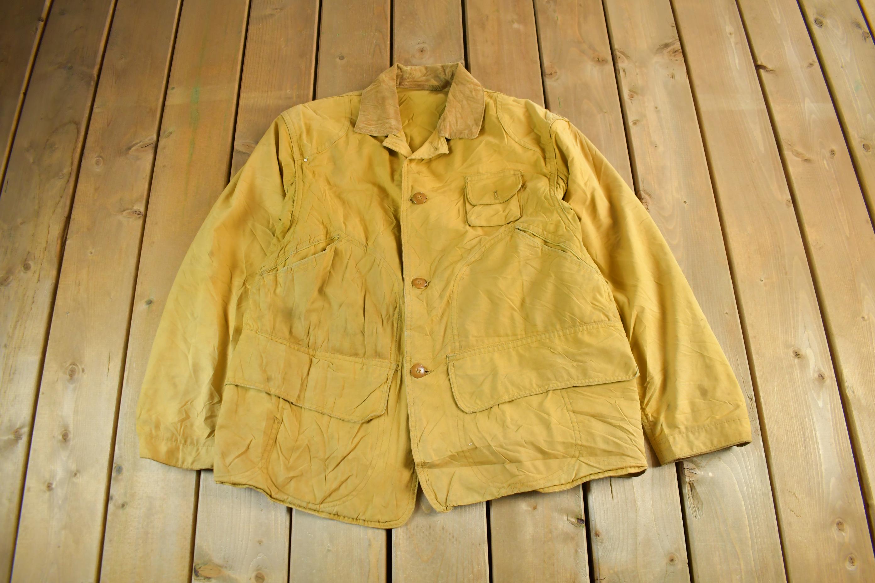 Vintage 1960s 1970s Red Head Hunting Jacket Men's Large
