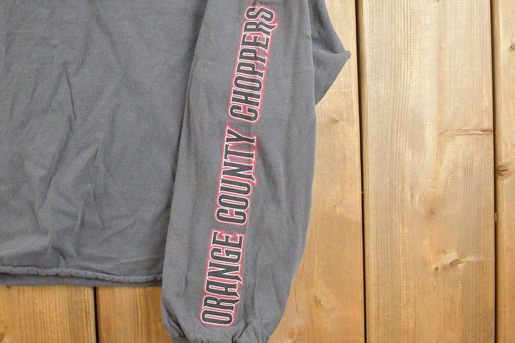Vintage 1990s Orange County Choppers Cropped Souvenir T-Shirt