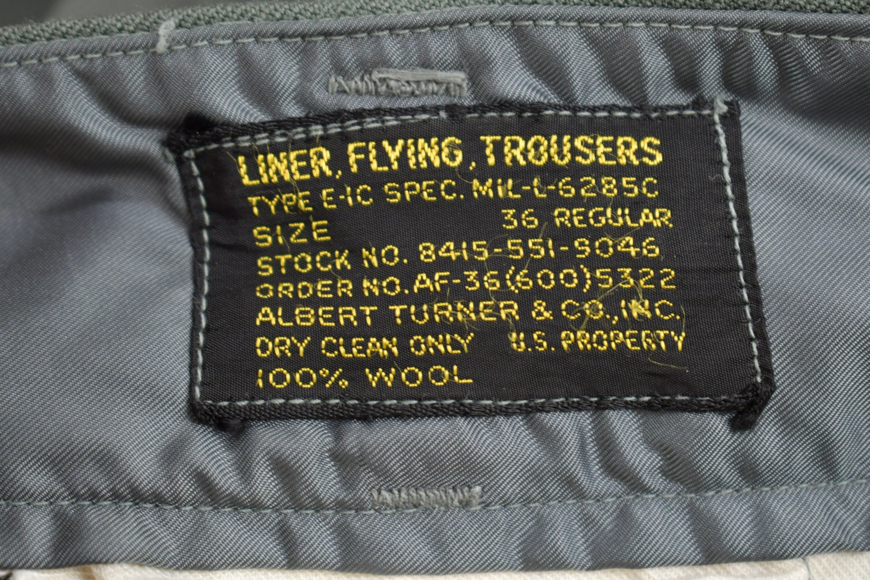 Vintage 1950s Type E-1C Military Trousers Size 31 x 28