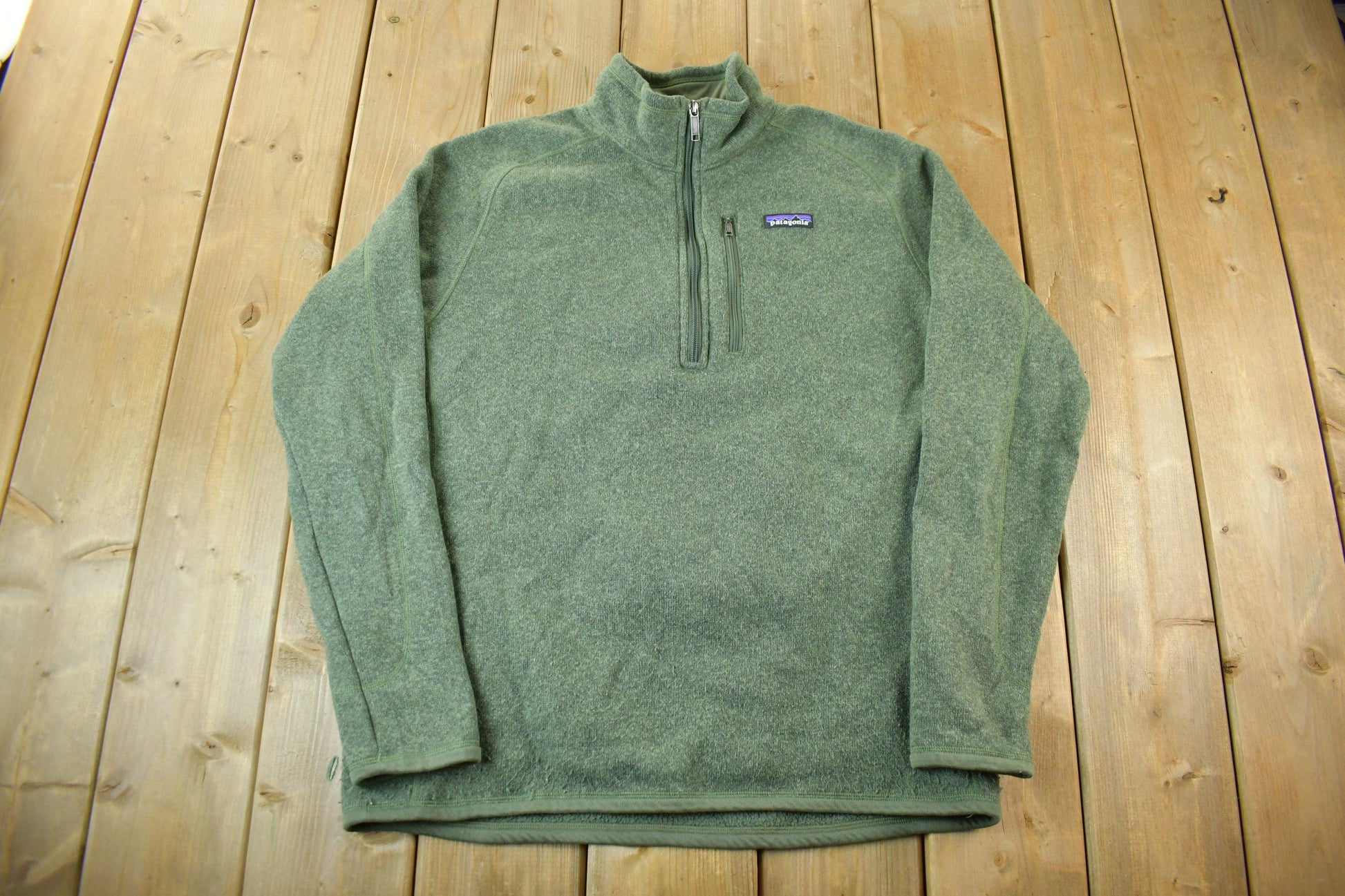 Vintage 2000s Patagonia Quarter Zip Fleece Sweater Men's Large
