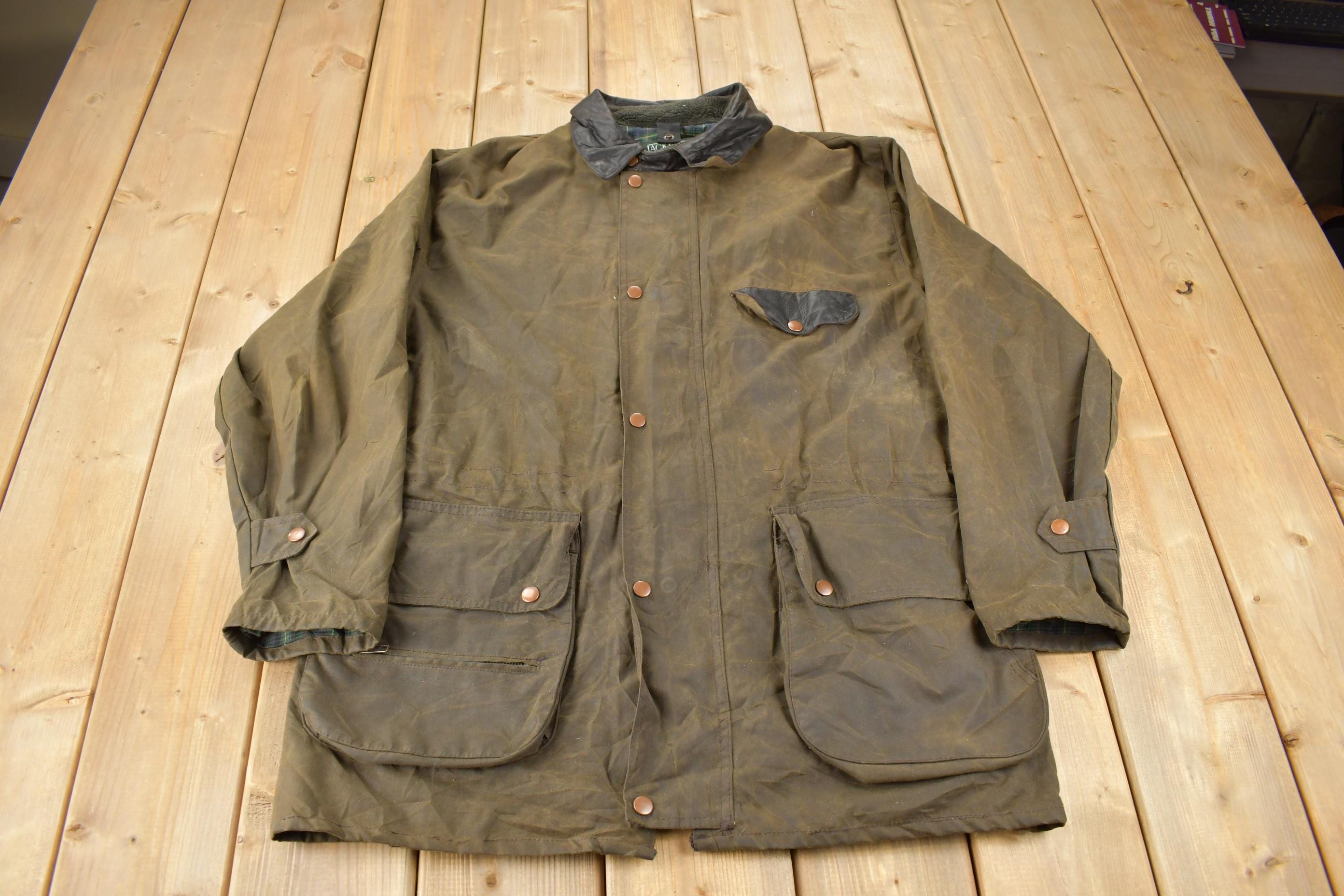 Vintage 1990s Jackeroos Waxed Canvas Jacket