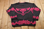 Vintage 1990s Turning Point Knitted Crewneck Sweater