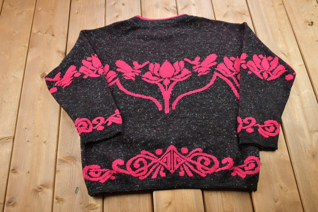 Vintage 1990s Turning Point Knitted Crewneck Sweater