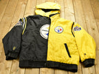 Vintage 1990s Pittsburgh Steelers NFL Pro Player Reversible Jacket