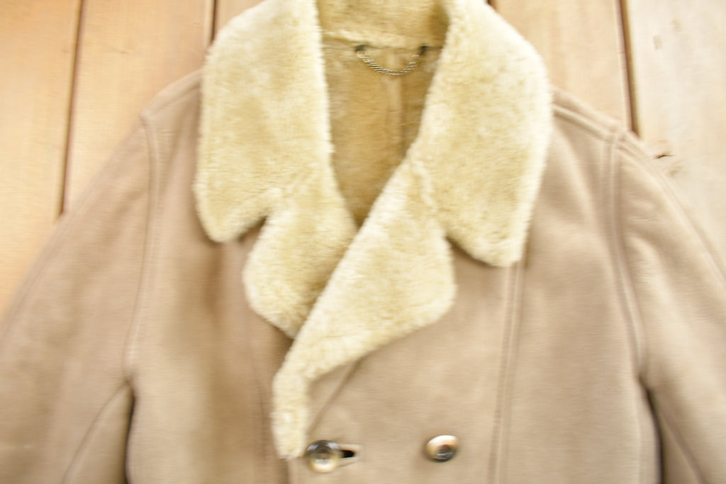 Vintage 1980s Morlands Lambskin Shearling Leather Jacket