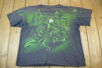 Vintage 90s Looney Tunes T Shirt Wile E Coyote All Over Print Men's 2XL