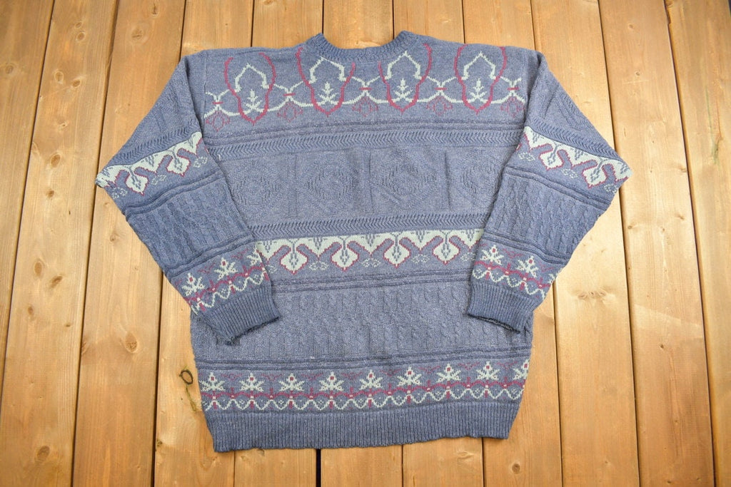 Vintage 1990s TT&CO Sport Knitted Crewneck Sweater