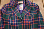 Vintage 1970s Pendleton 100% Wool Plaid Blazer