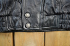 Vintage 1990s Wilson Thinsulate Motorcycle Leather Biker Jacket Made In USA