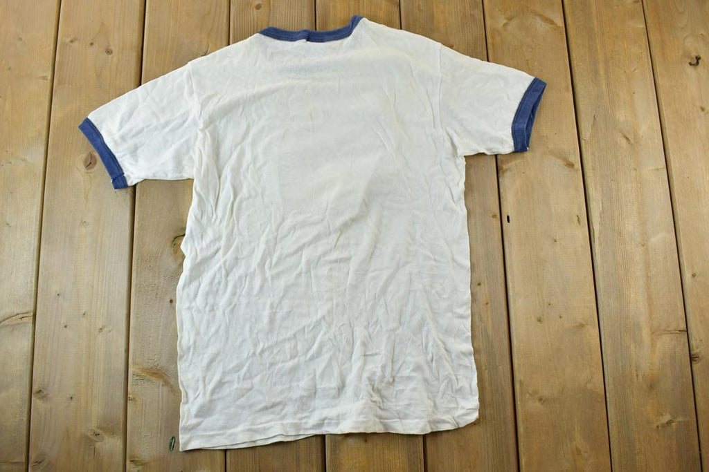 Vintage 1970s Hanes Believe In Beer Souvenir Single Stitch Graphic Print T-Shirt