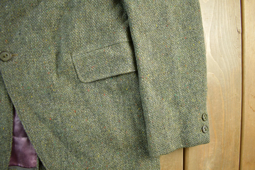 Vintage 1990s Wool Blend Button Up Blazer Jacket Men's Large