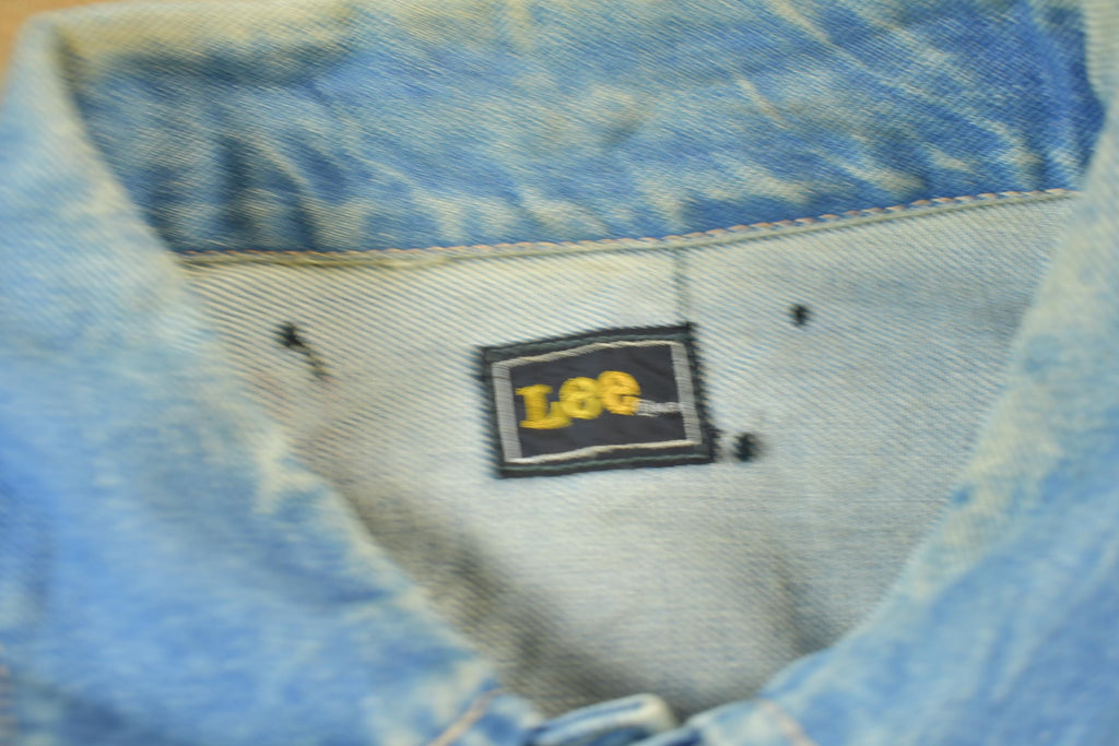 Vintage 1980s Lee Light Wash Jean Jacket Size S