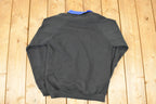 Vintage 1990s Ragz From Richards Embroidered Music Notes Collared Sweatshirt Mens M