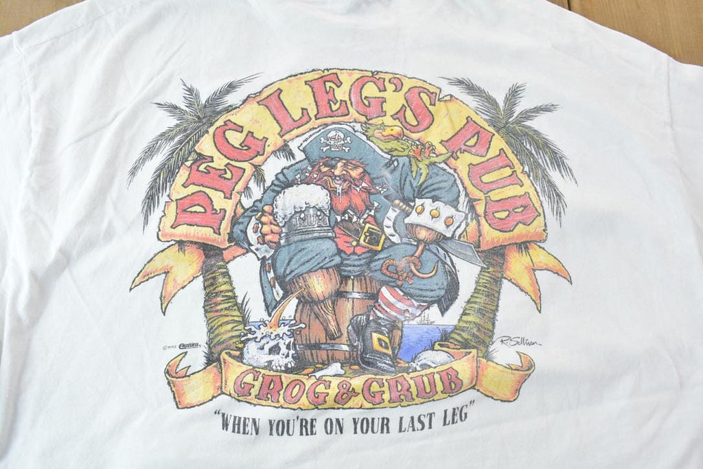 Vintage 1990s Souvenir Captiva island Travel T-Shirt Made In USA
