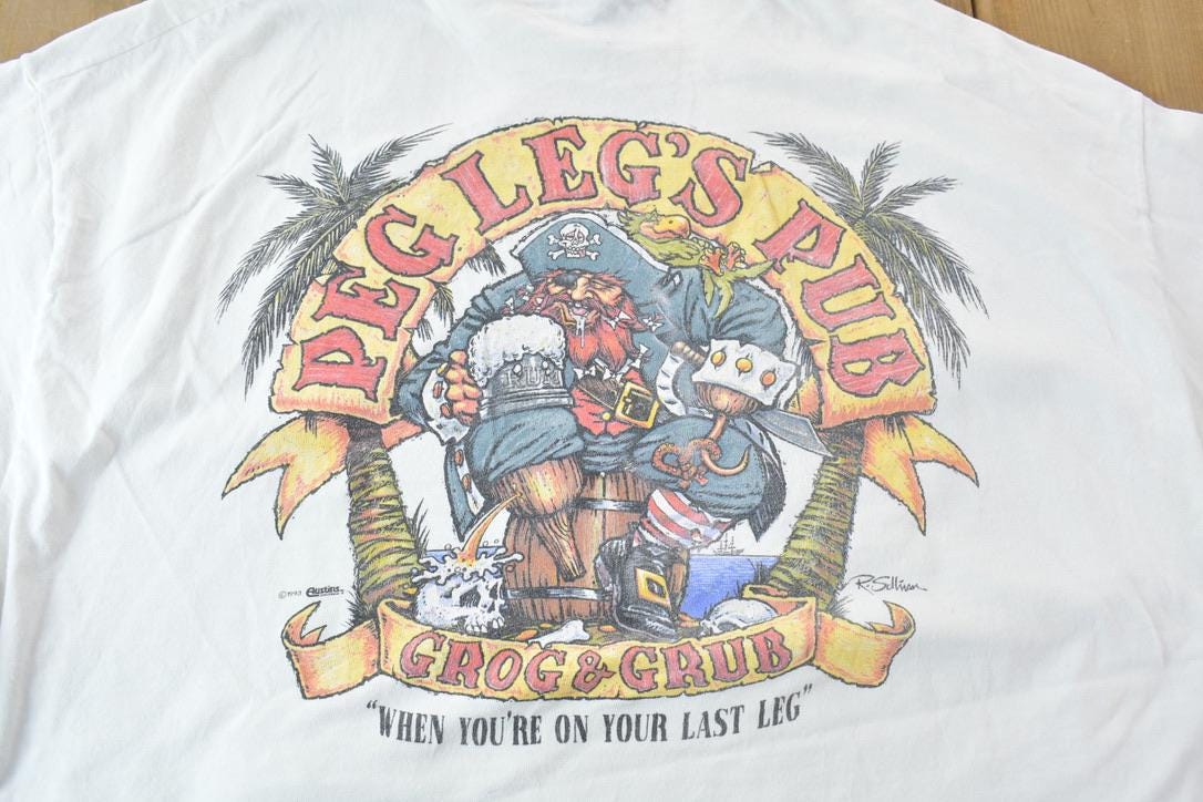 Vintage 1990s Souvenir Captiva island Travel T-Shirt Made In USA