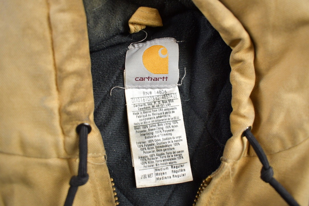Vintage 1990s Carhartt Hooded Chore Jacket