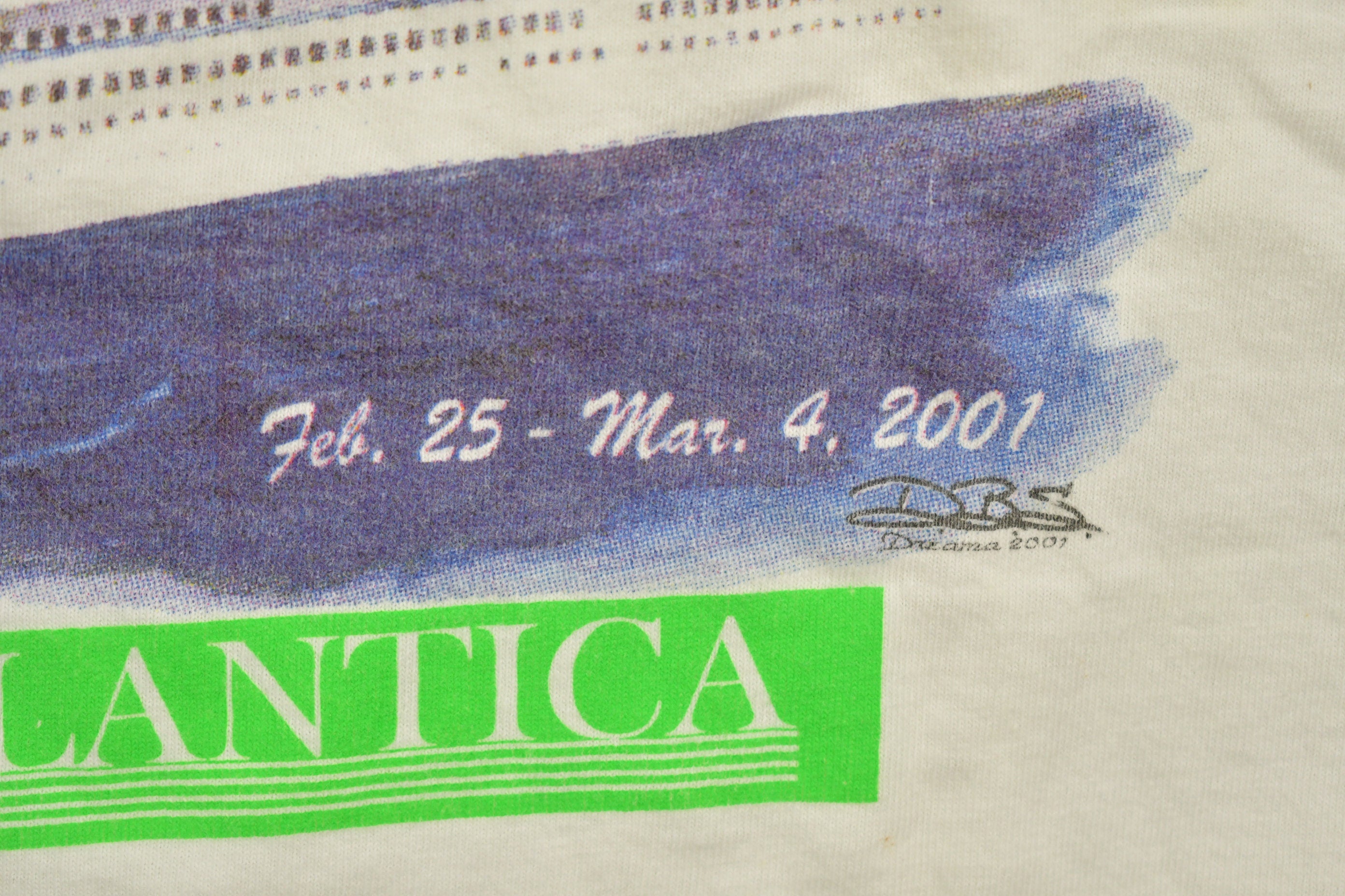 Vintage 2001 Bluegrass Music Caribbean Cruise Ship Souvenir T Shirt