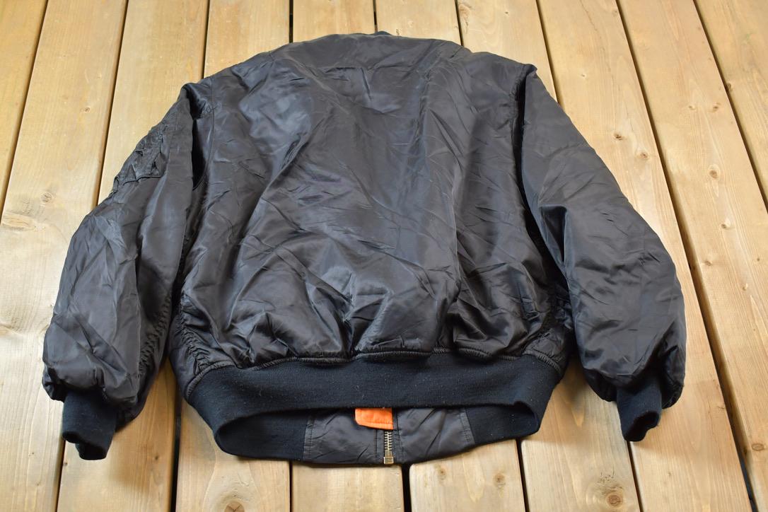 Vintage 1990s Reversible MA-1 Military Flyer's Jacket