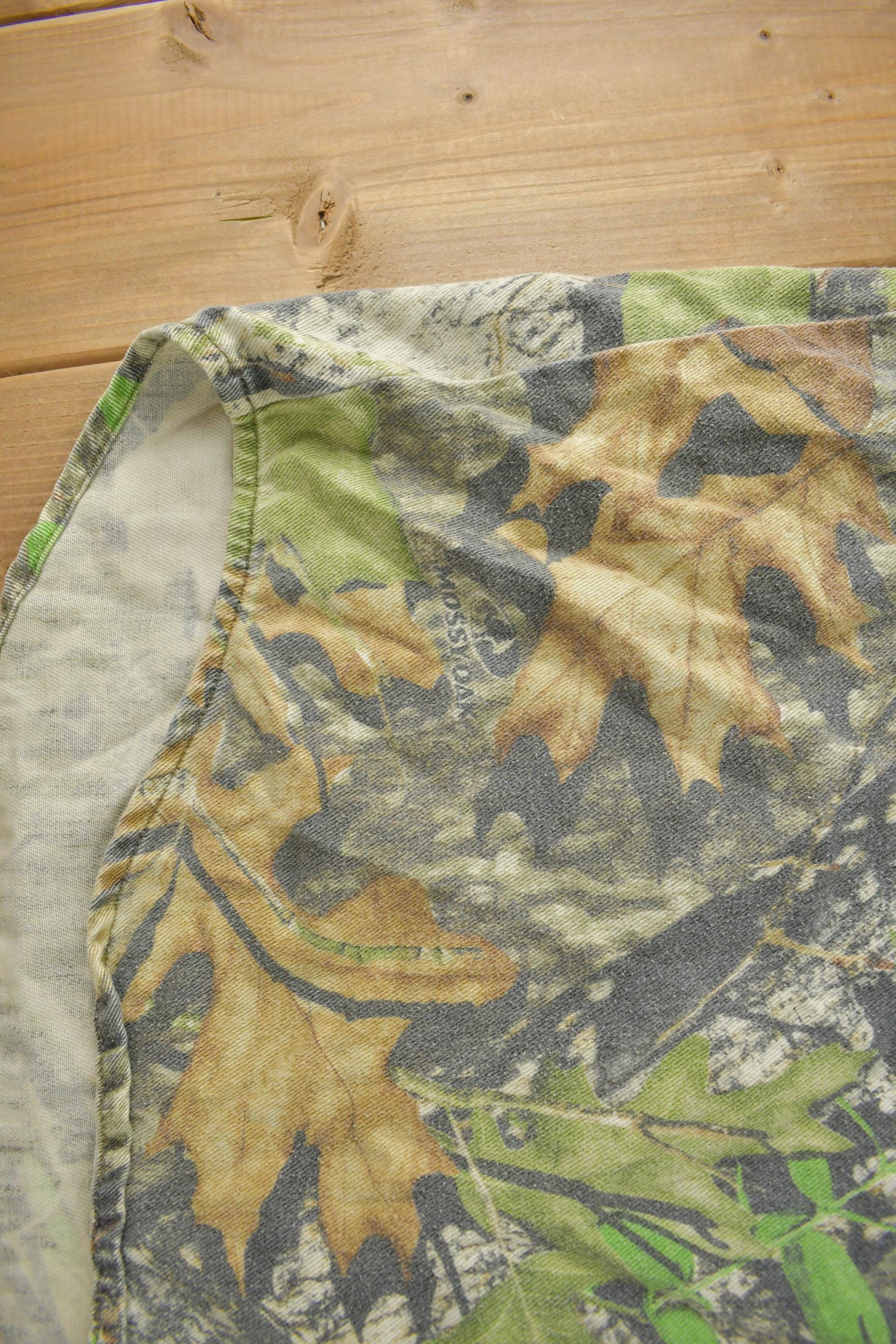 Vintage Y2K Field Staff Mossy Oak Camouflage Button Up Shirt