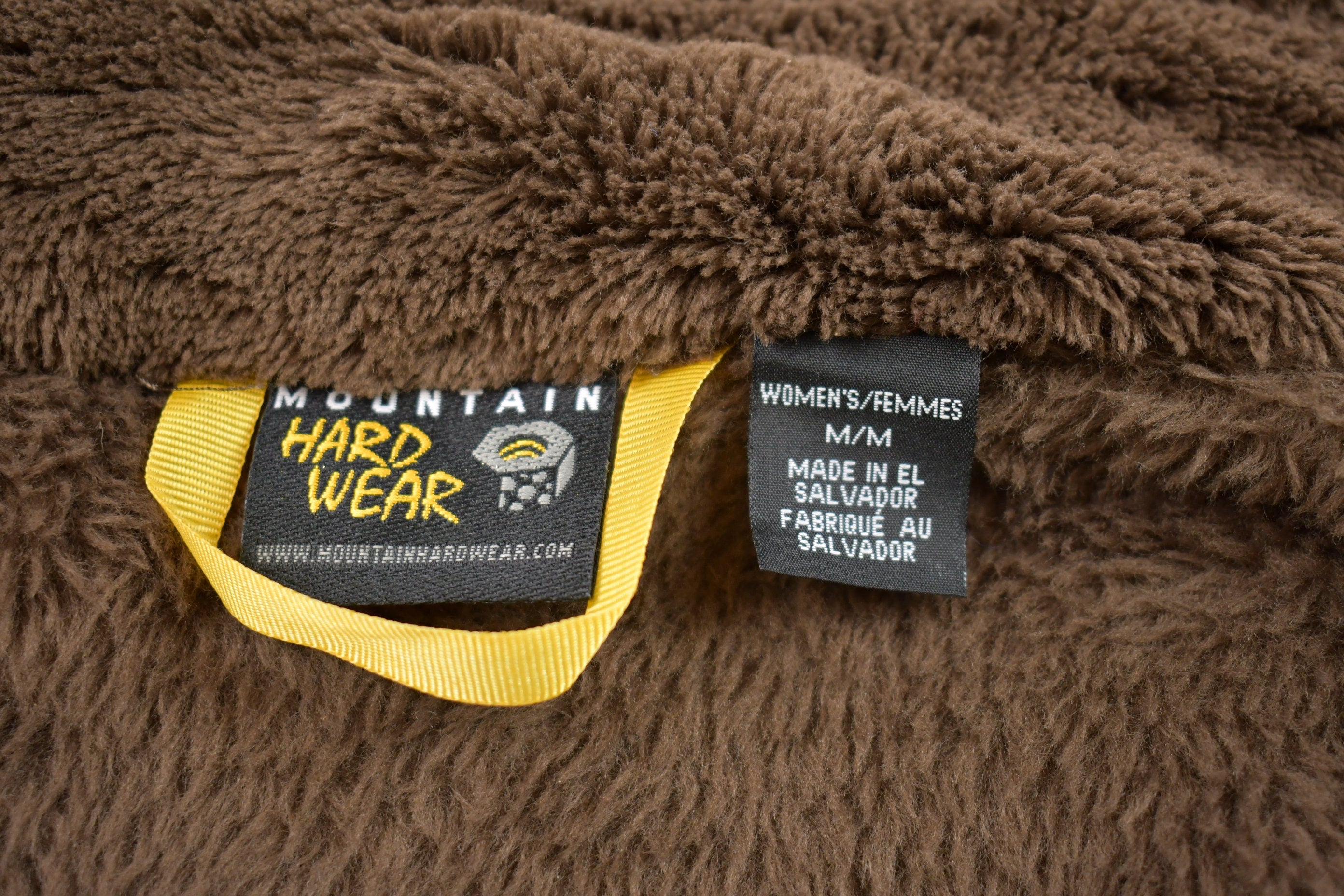 Vintage 1990s Brown Polartec Thermal Mountain Hard Wear Zip Fleece Sweater