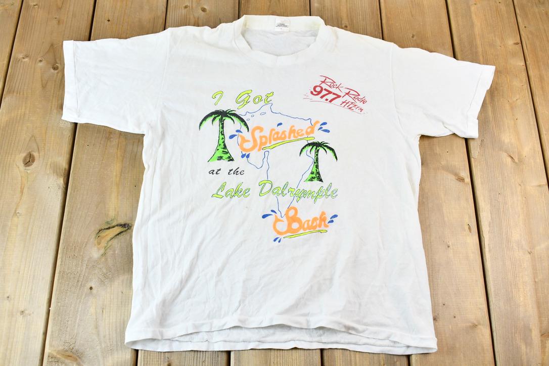 Vintage 1990s Lake Dalrymple Ontario Single Stitch Souvenir T-Shirt