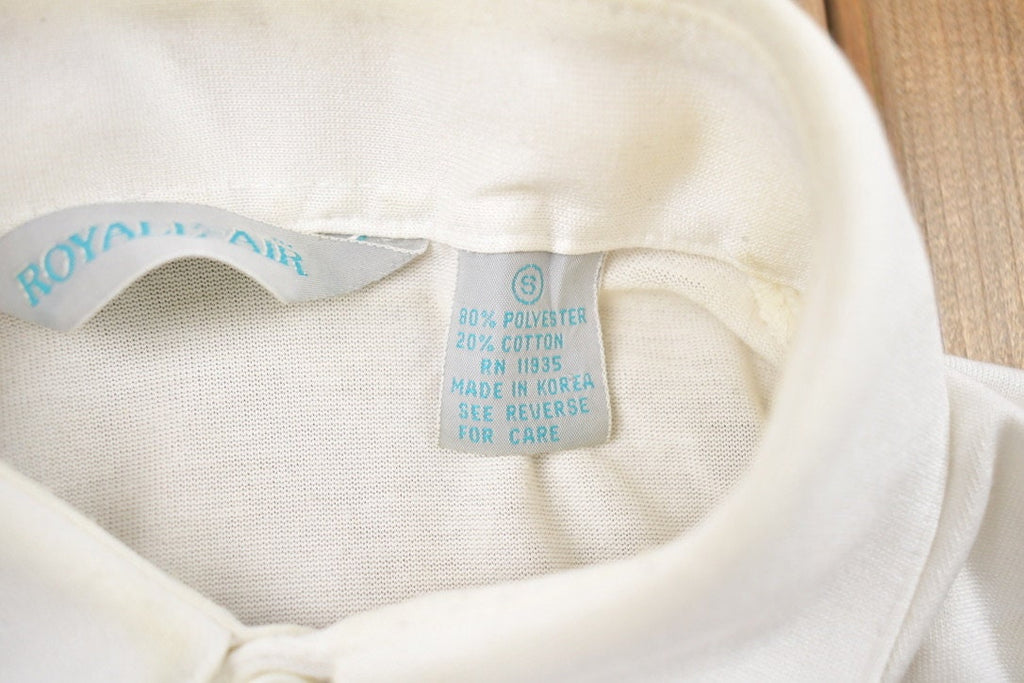 Vintage 1990s Royale Air Button Up Collar T Shirt