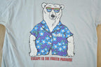 Vintage 1989 Alaska Frozen Paradise Polar Bear Souvenir Single Stitch Graphic Print T-Shirt Made In USA