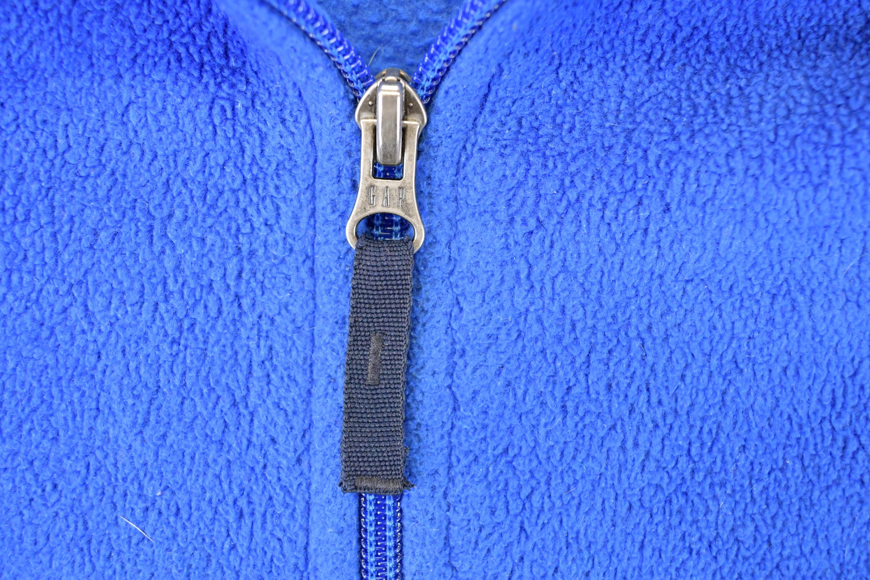 Vintage 1990s Gap Quarter Zip Fleece Outdoorsman Sweater Men's XL /