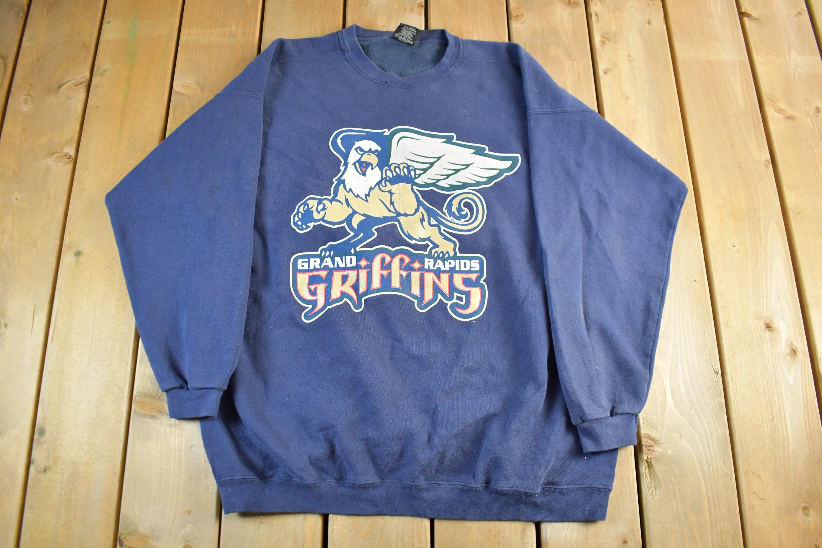 Vintage 1996 Grand Rapids Griffins AHL Hockey Crewneck Mens XL