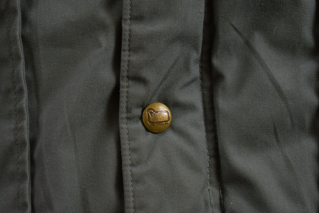 Vintage 1990s Woolrich Cargo Pocket Grey Winter Puffer Jacket