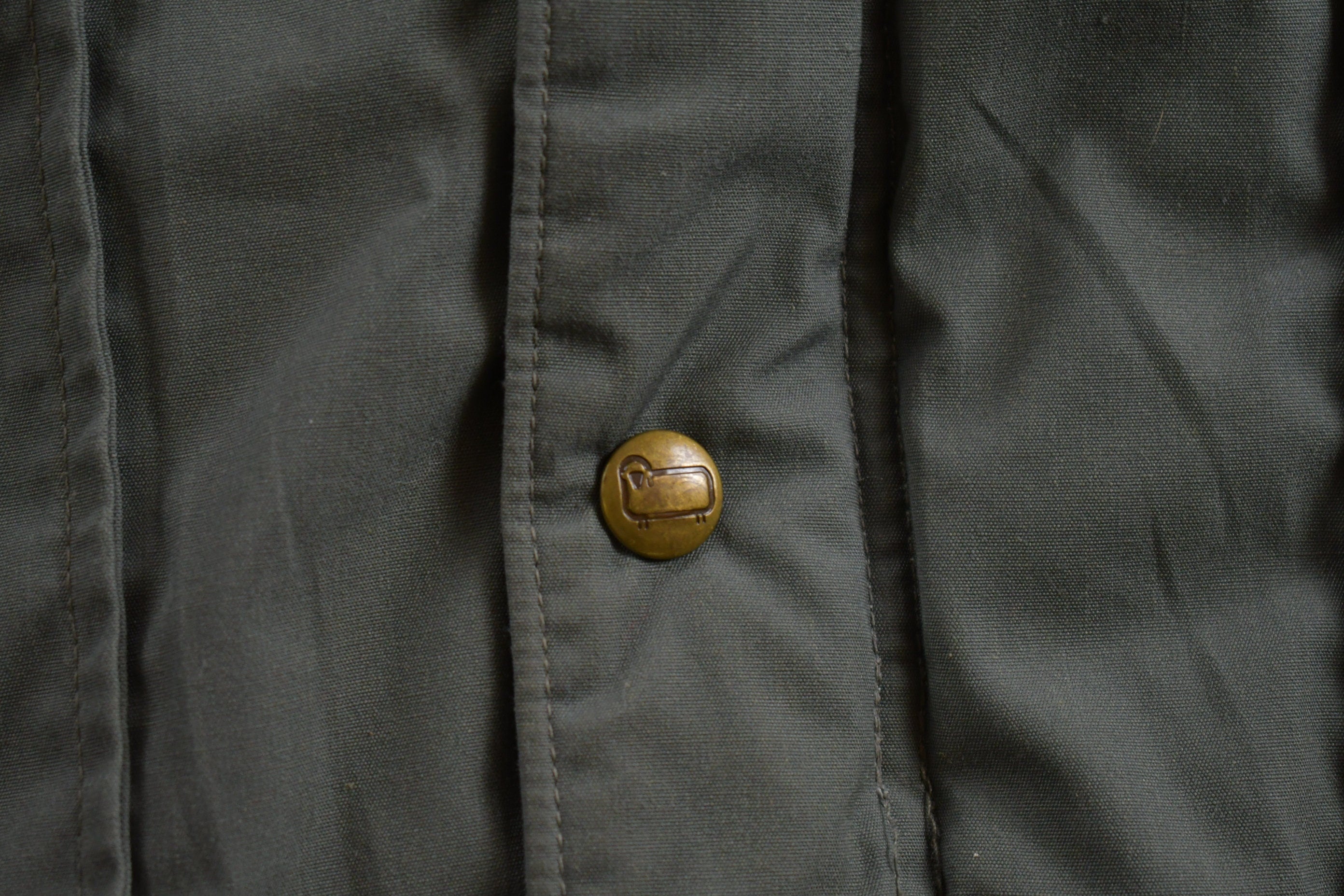 Vintage 1990s Woolrich Cargo Pocket Grey Winter Puffer Jacket