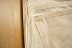 Vintage 1990s Levi's 550 Beige Wash Jeans Size 36 x 34