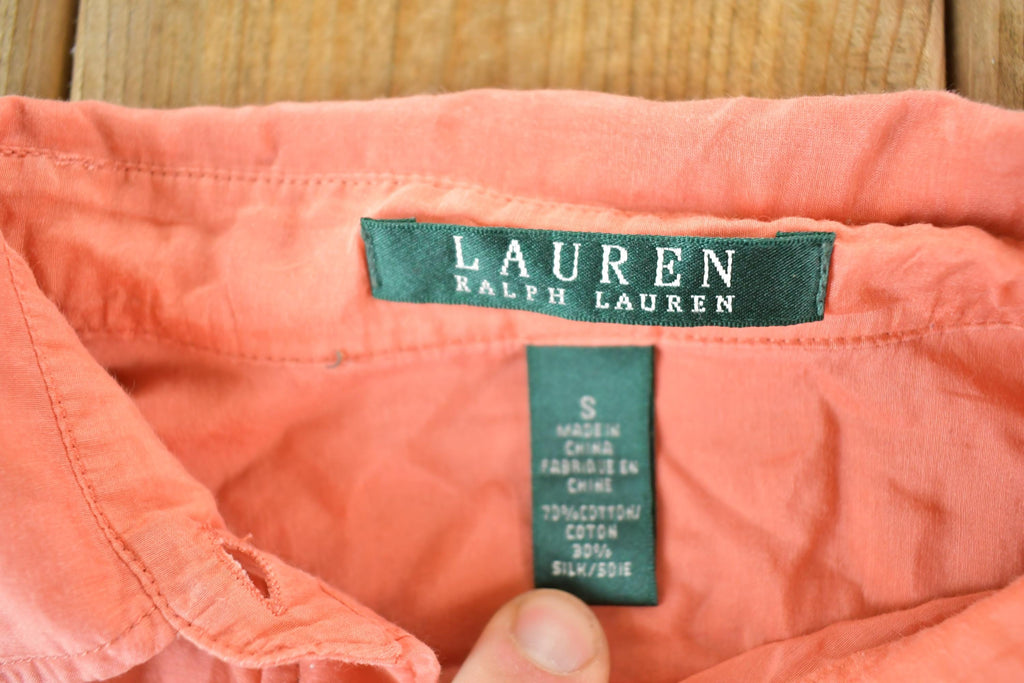 Vintage 1990s Lauren Ralph Lauren Women's Sailing Button Up Shirt Womens S