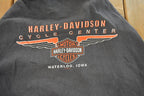 Vintage 1990s Distressed Harley Davidson Graphic Full Zip Hoodie Men's XL  90s Hoodie  Vintage Sweatshirt  Biker Motorcycle  90s Harley