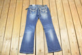 Vintage Y2K Deadstock Miss Me Bedazzled Low Rise Jeans Size 26x31