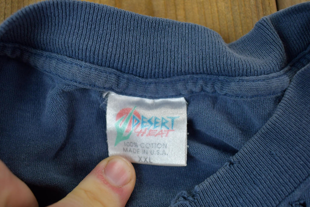 Vintage 1990s Desert Heat Devils Tower Wyoming Embroidered Souvenir T-Shirt