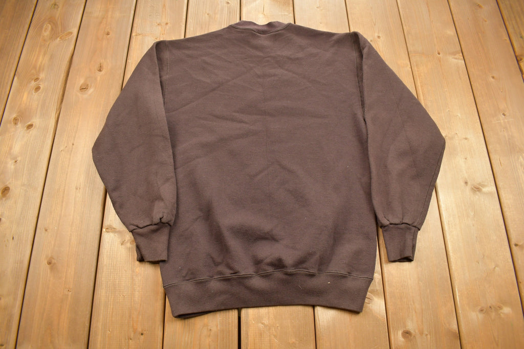Vintage 1990S Cleveland Browns NFL Nutmeg Locker Room Crewneck Sweatshirt