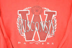 Vintage 1990s Wisconsin Badgers All Seeing Eye University Crewneck Sweater Men's L