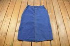 True Vintage 1970s Voila Long Denim Skirt Size 29