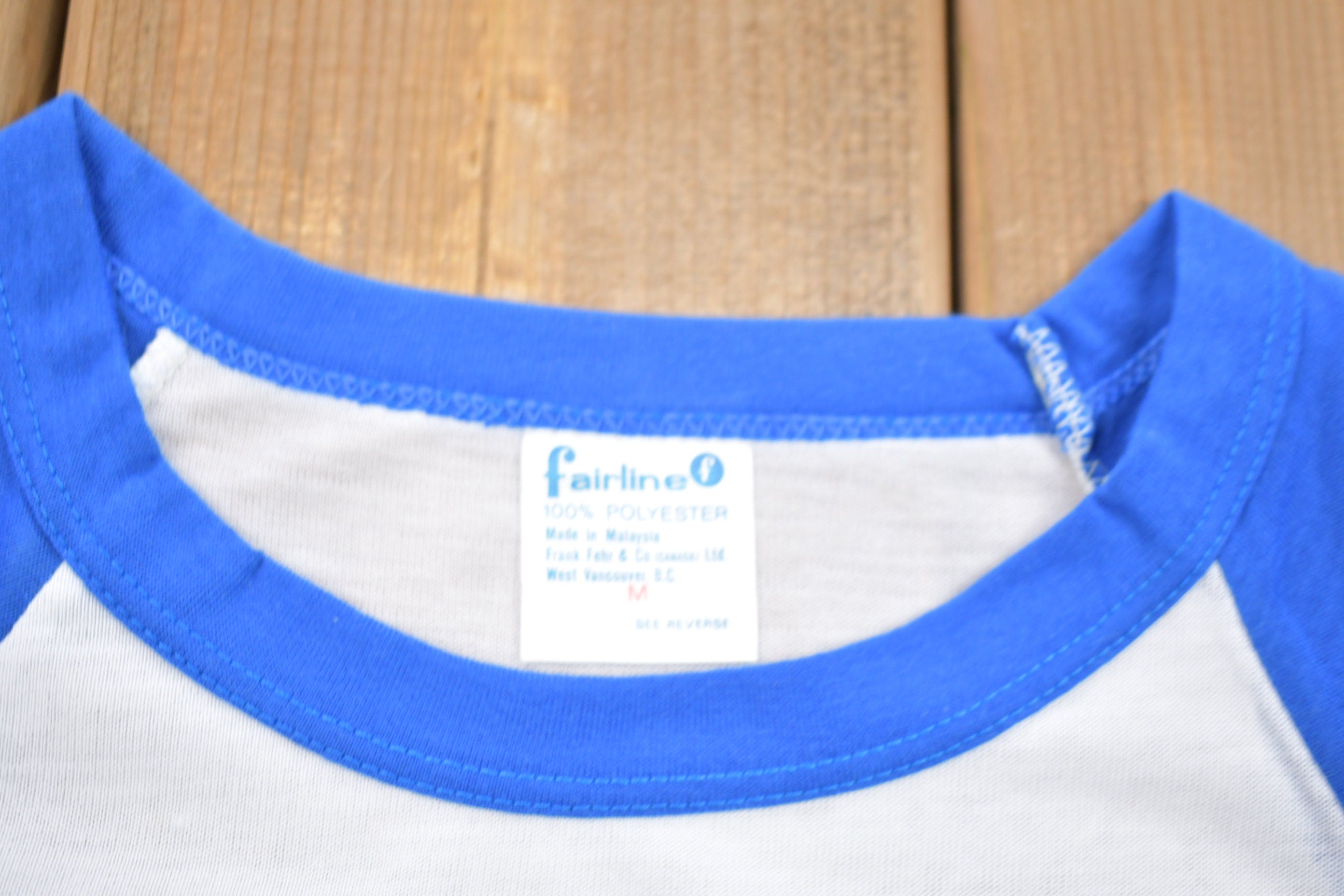 Vintage 1970s Raglan Color Block 3 Quarter Sleeve T-Shirt