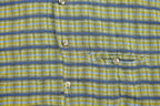 Vintage 1990s Green Plaid Flannel Button Up Shirt