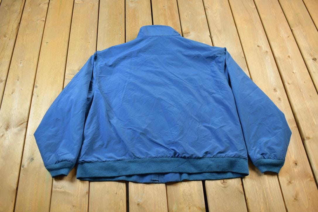 Vintage 1980s LL Bean Fleece Lined Three Season Warm Up Jacket