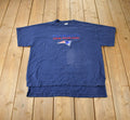 Vintage 1990s NFL New England Patriots Embroidered Graphic T-Shirt Made In USA