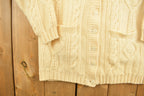 Vintage 1990s Dobegal Irish Knitted Cardigan Sweater